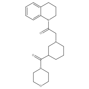 2-[3-(Morpholine-4-carbonyl)piperidin-1-yl]-1-(1,2,3,4-tetrahydroquinolin-1-yl)ethan-1-one Structure