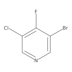 3-Bromo-5-chloro-4-fluoropyridine结构式