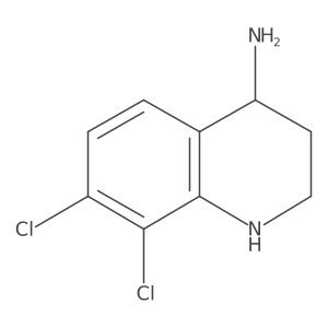7,8-Dichloro-1,2,3,4-tetrahydroquinolin-4-amine Structure