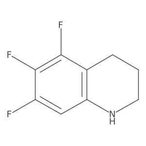 5,6,7-Trifluoro-1,2,3,4-tetrahydroquinoline结构式