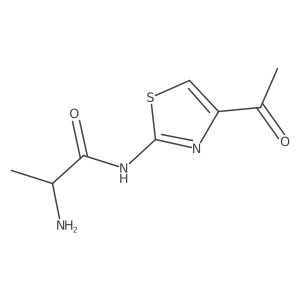 N-(4-acetyl-1,3-thiazol-2-yl)-2-aminopropanamide Structure
