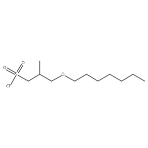 3-(Heptyloxy)-2-methylpropane-1-sulfonyl chloride结构式