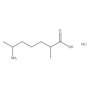 6-Amino-2-methylheptanoic acid hydrochloride Structure