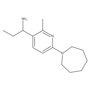 1-(6-(Azepan-1-yl)-2-methylpyridin-3-yl)propan-1-amine结构式