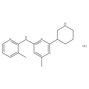 6-methyl-N-(3-methylpyridin-2-yl)-2-(piperidin-3-yl)pyrimidin-4-amine hydrochloride Structure