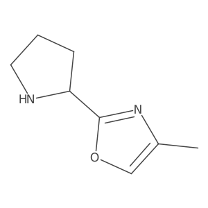 4-Methyl-2-(pyrrolidin-2-yl)oxazole Structure