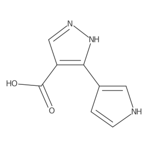5-(1H-Pyrrol-3-YL)-1H-pyrazole-4-carboxylic acid Structure
