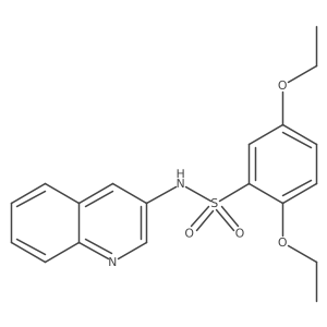 2,5-diethoxy-N-(3-quinolinyl)benzenesulfonamide Structure