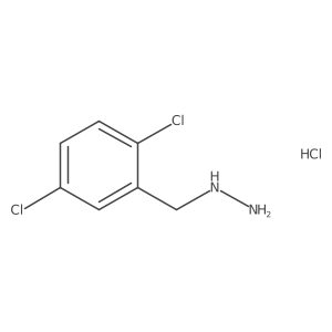 [(2,5-Dichlorophenyl)methyl]hydrazine hydrochloride Structure
