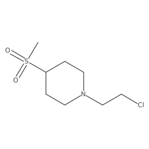 1-(2-Chloroethyl)-4-(methylsulfonyl)piperidine Structure