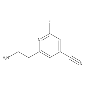 2-(2-Aminoethyl)-6-fluoroisonicotinonitrile结构式