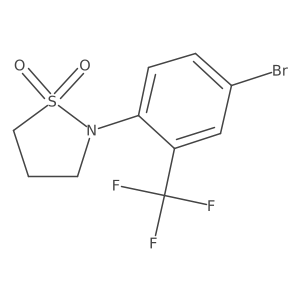 N-(4-Bromo-2-trifluoromethoxyphenyl)-1,3-propanesultam结构式