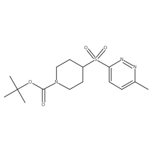 tert-Butyl 4-((6-methylpyridazin-3-yl)sulfonyl)piperidine-1-carboxylate结构式