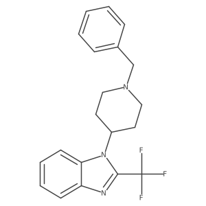 1-(1-benzylpiperidin-4-yl)-2-(trifluoromethyl)-1H-benzo[d]imidazole结构式