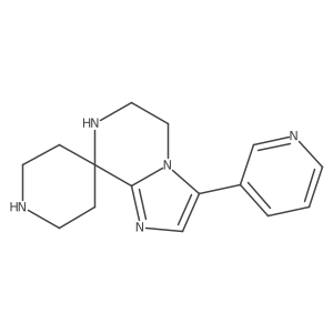 3-(Pyridin-3-yl)-6,7-dihydro-5H-spiro[imidazo[1,2-a]pyrazine-8,4'-piperidine]结构式