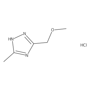 5-(methoxymethyl)-3-methyl-1H-1,2,4-triazole hydrochloride Structure