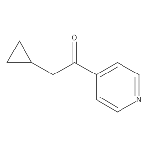 2-Cyclopropyl-1-(pyridin-4-yl)ethanone结构式