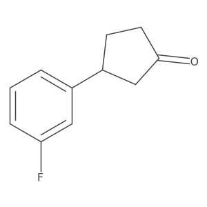 3-(3-Fluorophenyl)cyclopentanone结构式