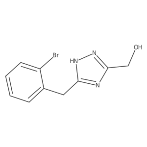 {5-[(2-bromophenyl)methyl]-4H-1,2,4-triazol-3-yl}methanol结构式
