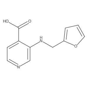 3-{[(Furan-2-yl)methyl]amino}pyridine-4-carboxylic acid Structure
