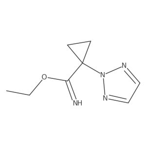 Ethyl 1-(2H-1,2,3-triazol-2-yl)cyclopropanecarbimidate结构式