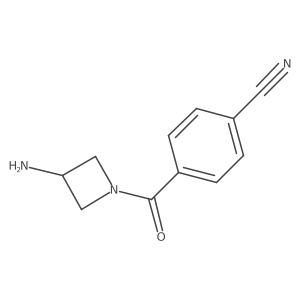 4-(3-Aminoazetidine-1-carbonyl)benzonitrile Structure