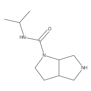 (3aS,6aS)-N-(propan-2-yl)-octahydropyrrolo[2,3-c]pyrrole-1-carboxamide结构式
