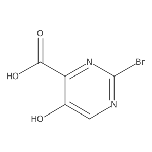 2-Bromo-5-hydroxypyrimidine-4-carboxylic acid Structure