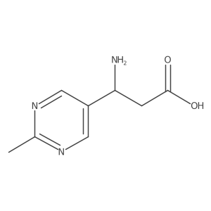 3-Amino-3-(2-methylpyrimidin-5-yl)propanoic acid Structure