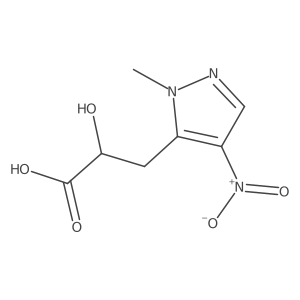2-hydroxy-3-(1-methyl-4-nitro-1H-pyrazol-5-yl)propanoic acid Structure