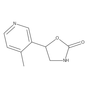 5-(4-Methylpyridin-3-yl)-1,3-oxazolidin-2-one Structure