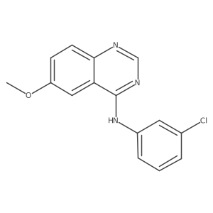 N-(3-chlorophenyl)-6-methoxyquinazolin-4-amine Structure