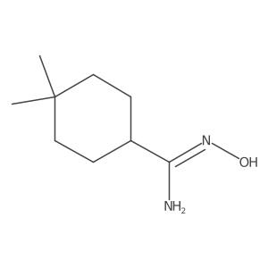 N'-hydroxy-4,4-dimethylcyclohexane-1-carboximidamide Structure