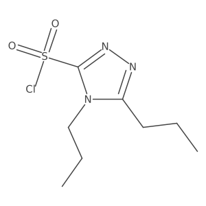 dipropyl-4H-1,2,4-triazole-3-sulfonyl chloride结构式