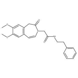 2-(7,8-dimethoxy-2-oxo-1,2-dihydro-3H-3-benzazepin-3-yl)-N-(2-phenylethyl)acetamide Structure
