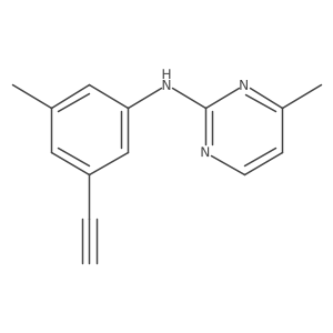 N-(3-ethynyl-5-methylphenyl)-4-methyl-2-pyrimidinamine Structure