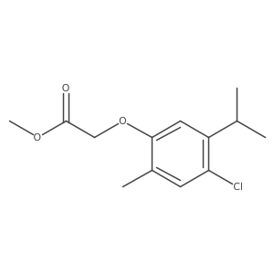 Methyl 2-[4-chloro-2-methyl-5-(1-methylethyl)phenoxy]acetate Structure