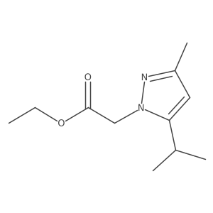 Ethyl 2-(5-isopropyl-3-methyl-1H-pyrazol-1-yl)acetate结构式