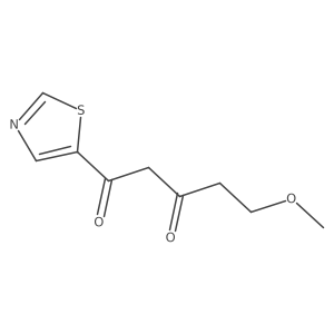 5-Methoxy-1-(1,3-thiazol-5-yl)pentane-1,3-dione Structure
