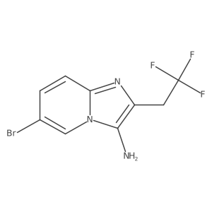 6-Bromo-2-(2,2,2-trifluoroethyl)imidazo[1,2-a]pyridin-3-amine Structure
