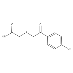 2-{[2-(4-Hydroxyphenyl)-2-oxoethyl]sulfanyl}acetamide结构式
