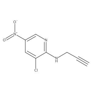 3-chloro-5-nitro-N-(prop-2-yn-1-yl)pyridin-2-amine Structure