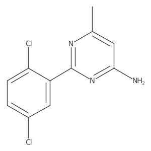 2-(2,5-dichlorophenyl)-6-methyl-pyrimidin-4-amine结构式