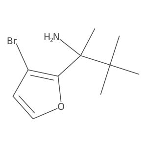 2-Furanmethanamine, 3-bromo-I+/--(1,1-dimethylethyl)-I+/--methyl-结构式