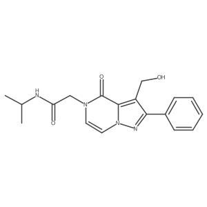 2-[3-(hydroxymethyl)-4-oxo-2-phenylpyrazolo[1,5-a]pyrazin-5(4H)-yl]-N-isopropylacetamide Structure