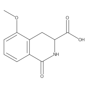 1,2,3,4-Tetrahydro-5-methoxy-1-oxo-3-isoquinolinecarboxylic acid结构式