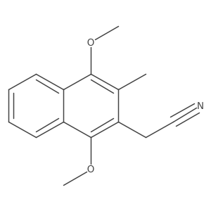 1,4-Dimethoxy-3-methyl-2-naphthaleneacetonitrile Structure