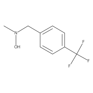 N-methyl-N-{[4-(trifluoromethyl)phenyl]methyl}hydroxylamine结构式