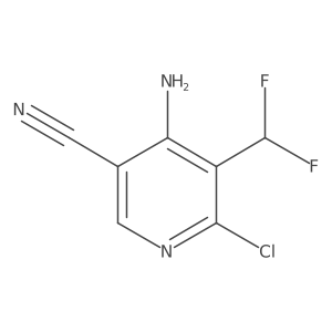 4-Amino-6-chloro-5-(difluoromethyl)nicotinonitrile Structure