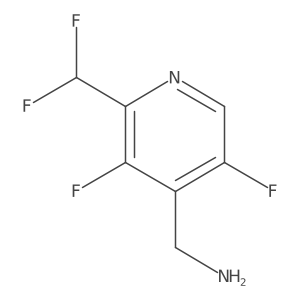 (2-(Difluoromethyl)-3,5-difluoropyridin-4-yl)methanamine Structure